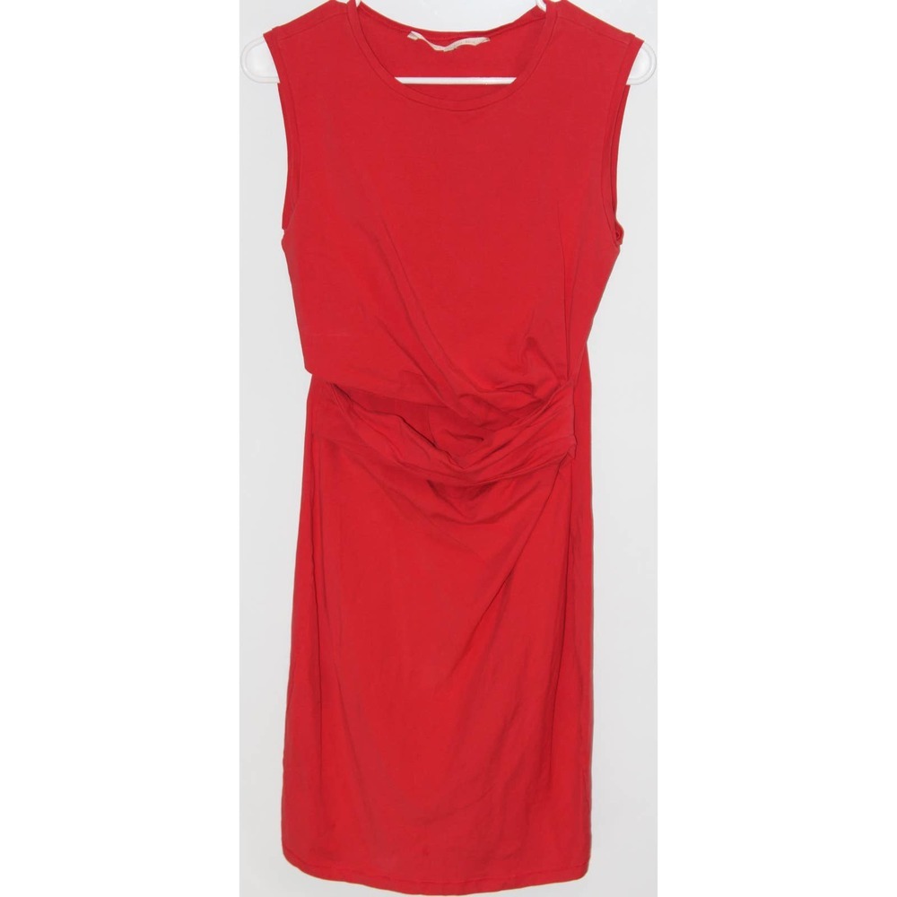 Women's Rachel Roy Orange Red Cotton Sleeveless Casual Mini Party Dress Medium